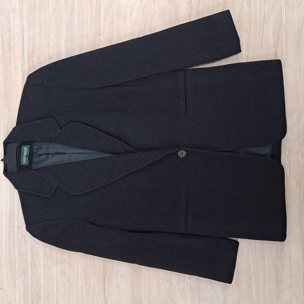 Vintage Harve Benard by Bernard Holtzman Black Wool Cashmere Blend Blazer Jacket